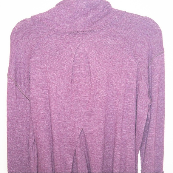 We The Free Free People Split Back Cowl Neck Knit Blouse - Picture 8 of 9